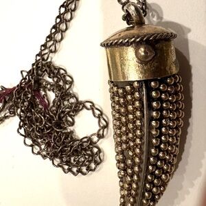 Vintage Gold and Silver Beaded Necklace